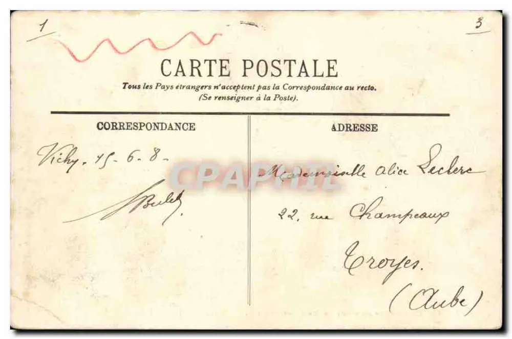 Eine Karawane auf Exkursion zum Mont-Dore — LL. — n°77 - Rückseite