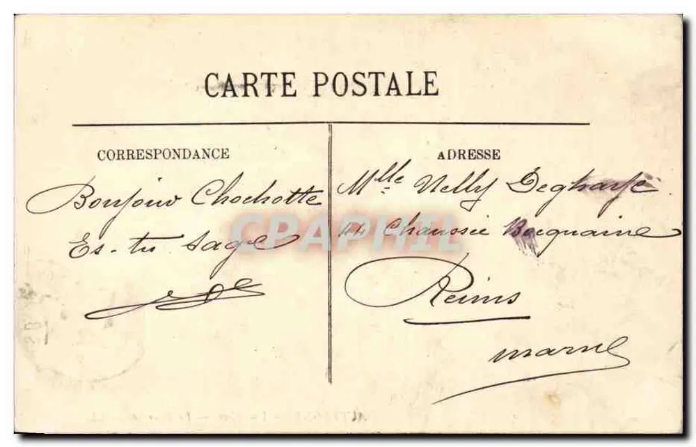 Auvergne — Eine Hochzeit — La Bourrée — LL. — A. Robbaud - Rückseite