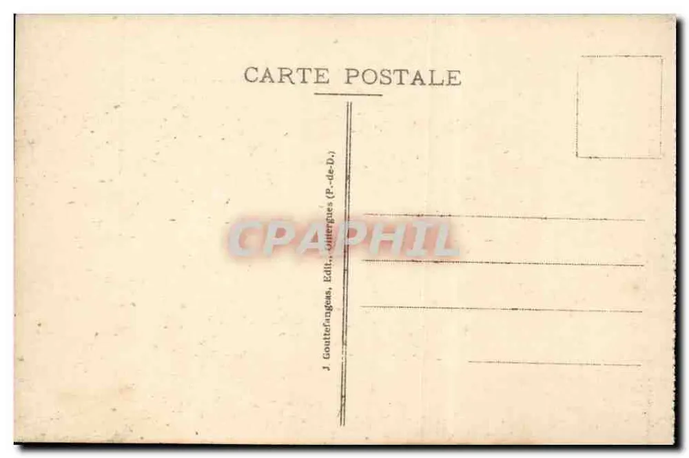 Clermont-Ferrand — Rue Montlosier und Glacis de la Poterne — G. D'O. - 1201 - Rückseite