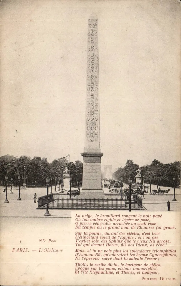 Paris — O Obelisco — ND Phot - Frente