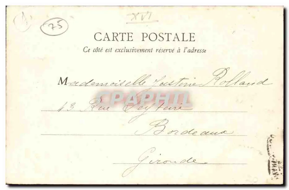 Der Bois de Boulogne im Herbst — Croix Catelan — B.J.C., Paris, n°30 - Rückseite
