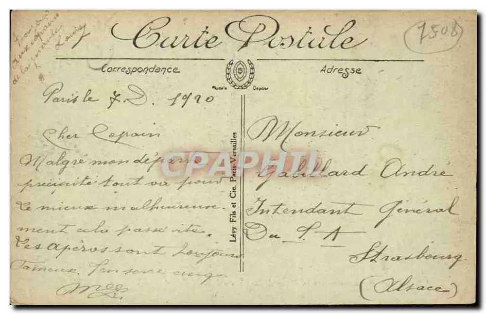 Paris — Panorama in Richtung Place de la Concorde und Seine — Cola Card n°710 - Rückseite