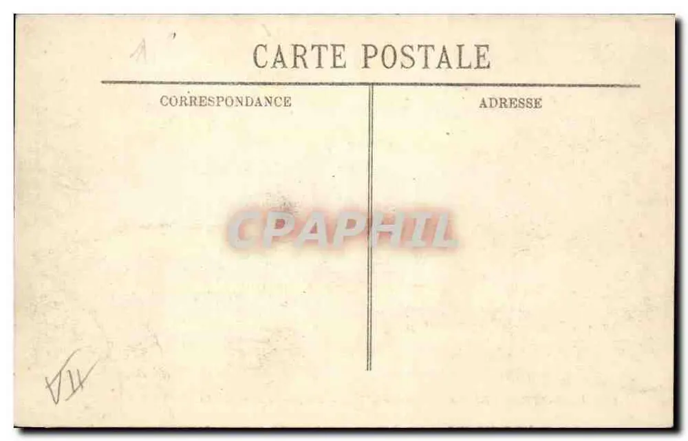 Überschwemmungen in Paris (Januar 1910) — Rue de Lille — LL. - Rückseite