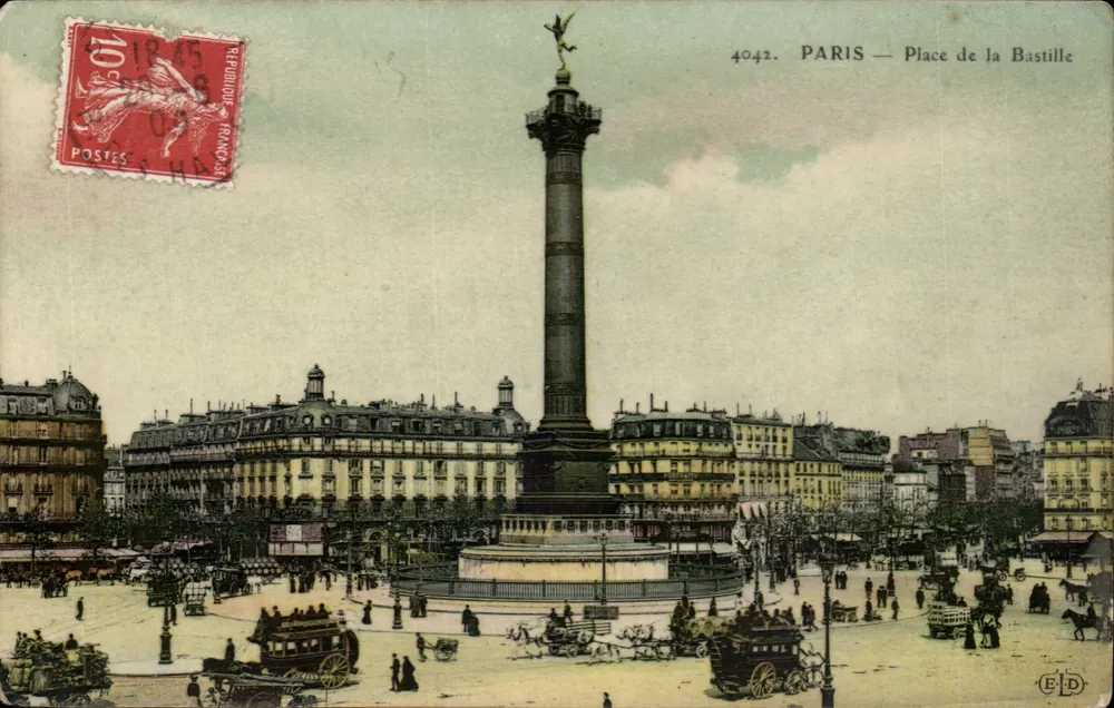 Paris — Place de la Bastille — E.D. n°4042 - Frente