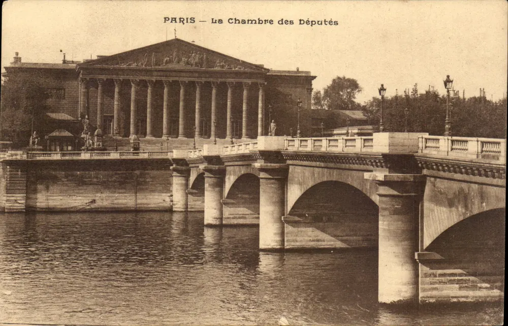 Paris — A Câmara dos Deputados — Editor não identificado, número de série não visível - Frente