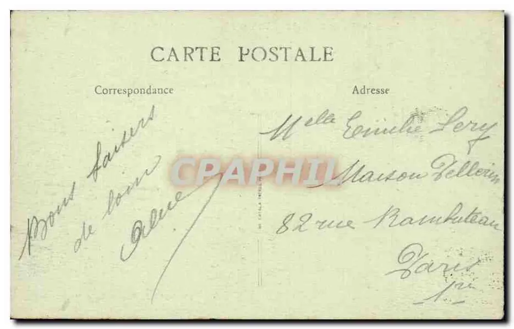 Villiers-sur-Morin — Pittoresker Ort — Bloch-Edition, Tabakgeschäft, Hotel-Restaurant - Rückseite