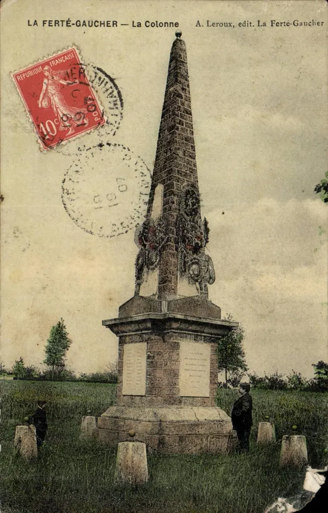 La Ferté-Gaucher — A Coluna — A. Leroux, edit. La Ferté-Gaucher - Frente