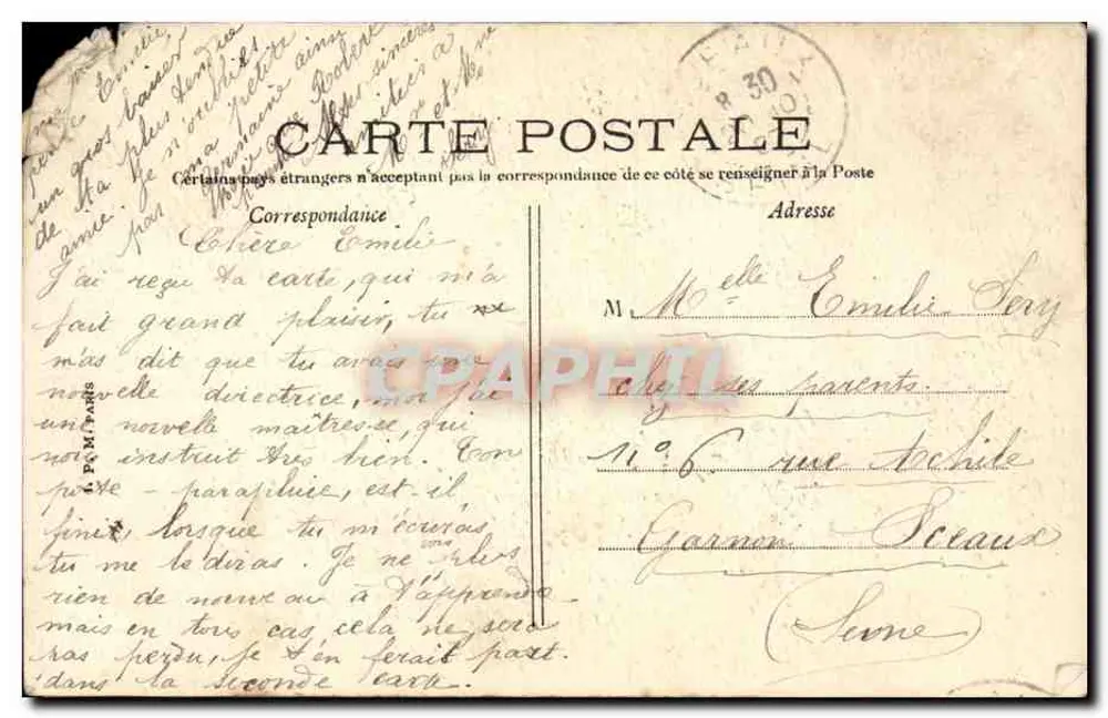 La Ferté-Gaucher — A Coluna — A. Leroux, edit. La Ferté-Gaucher - Verso