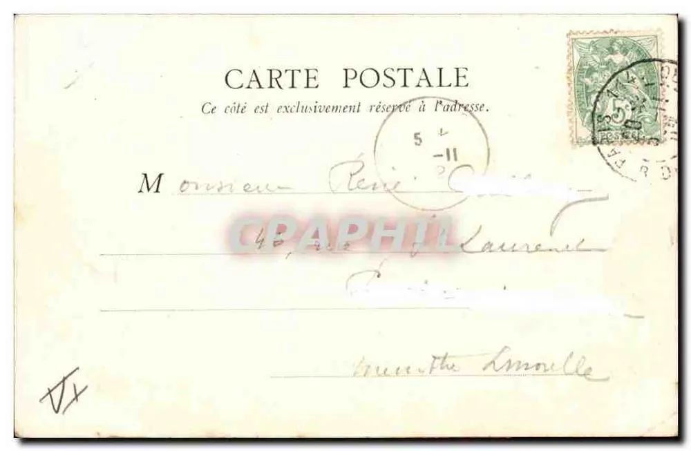 Die Seine am Pont du Carrousel — Paris — B.F. Paris n°69 - Rückseite