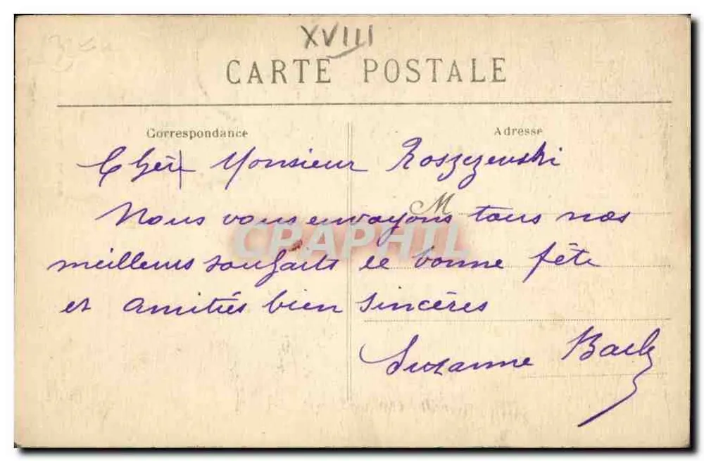 Montmartre — Das Dach aus Stroh — G. C. A. Paris, Nr. 584 - Rückseite