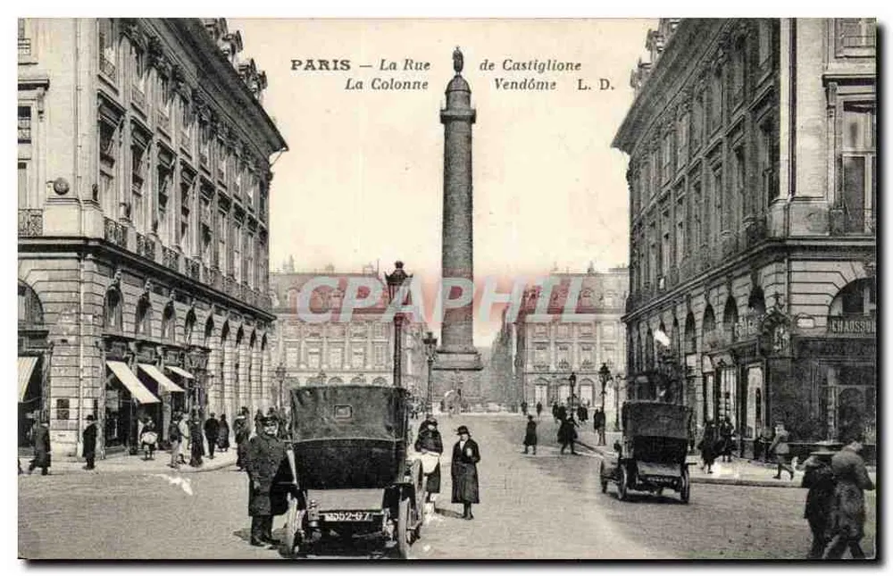 Paris — Rue de Castiglione — Vendôme-Säule — L. D. - Vorderseite