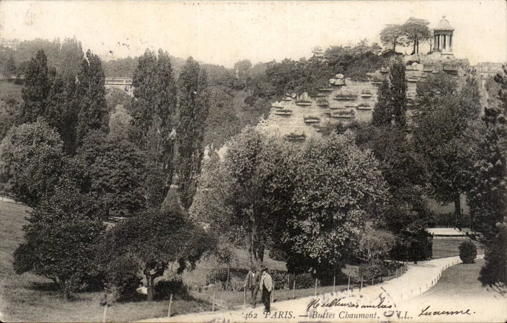 Budés Chaumont — Vista das ruínas antigas — L. Lucienne, n°462 - Frente