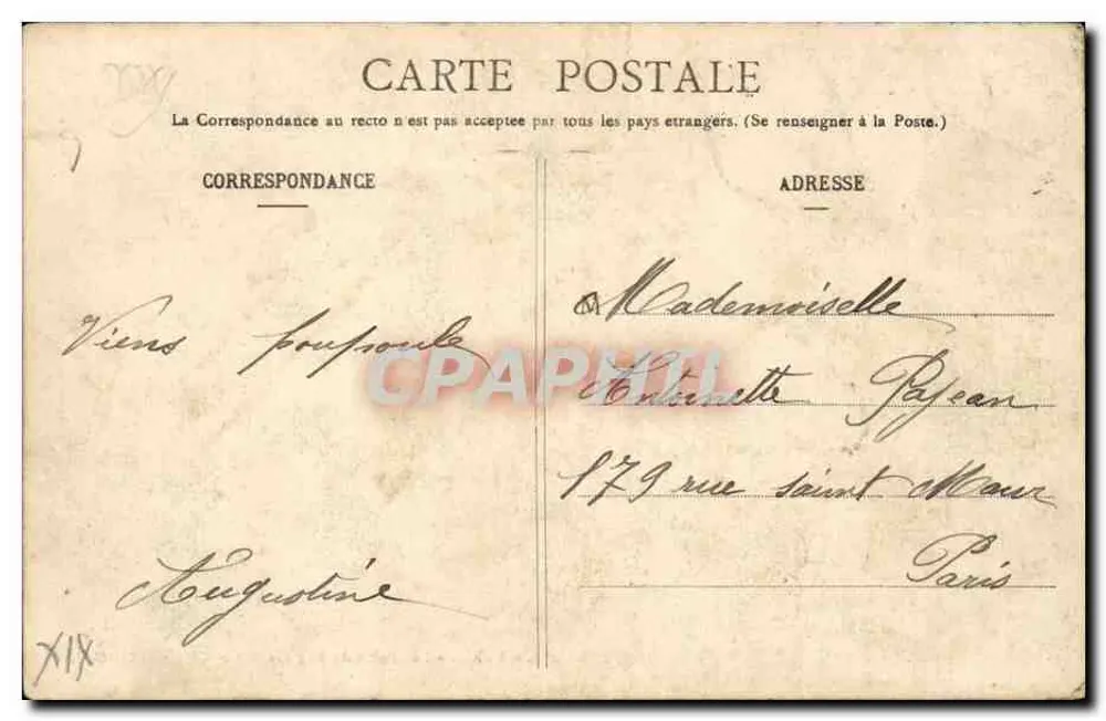 PARIS - As margens do lago nas Buttes-Chaumont - G. L. n°278 - Verso