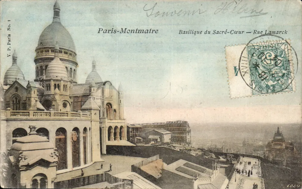 Paris-Montmartre — Basilika des Heiligen Herzens — Rue Lamarck — V.P. Paris Nr. 1 - Vorderseite