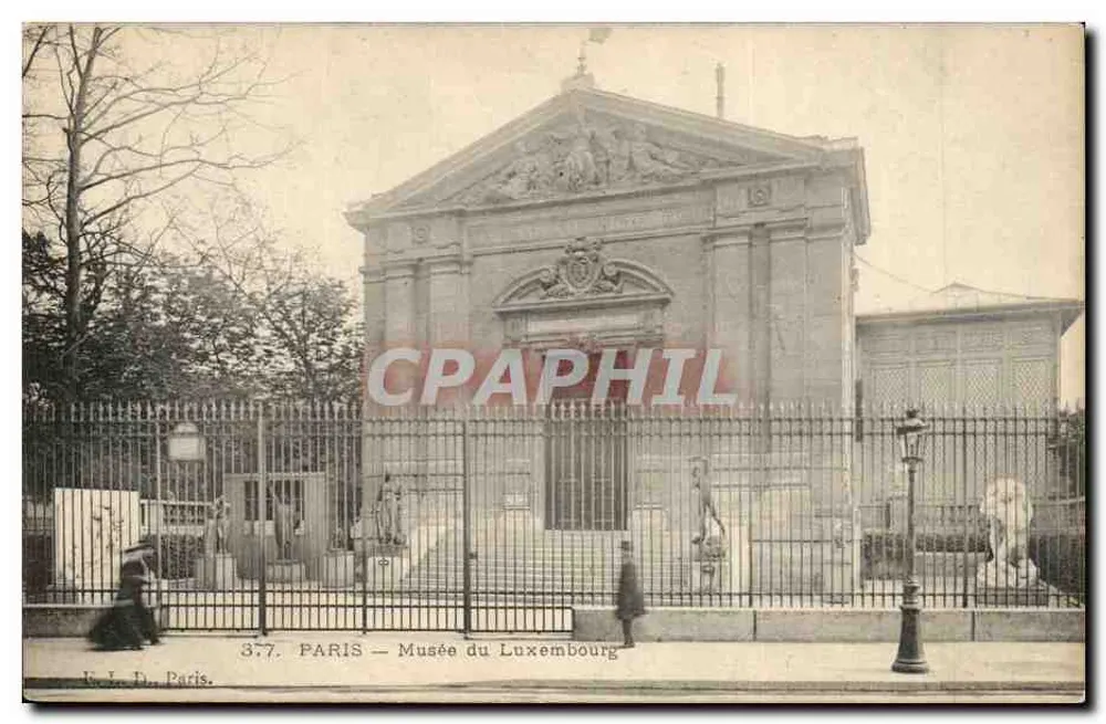 Museu do Luxembourg — Paris — Editor E. Le D. Paris, n° 377 - Frente