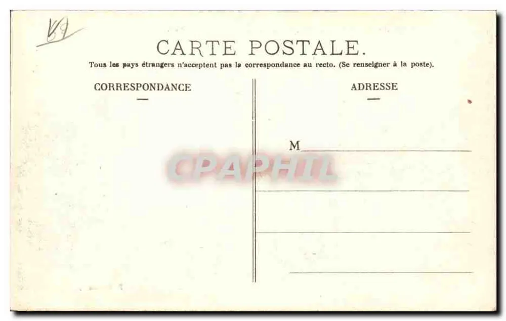 Paris — Place de Rennes, Ansicht von der rue de l'Arrivée — P. Marivise, n°69 - Rückseite