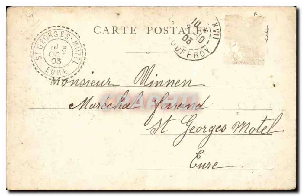 Paris — Coluna Vendôme — Editor não visível, número de série ilegível - Verso