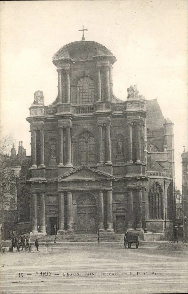 Paris — A Igreja de São Gervásio — P.P.C. Paris, n°39 - Frente