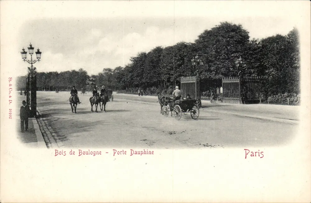 Bois de Boulogne - Porte Dauphine — Paris — St. & Co. A. D. 1902 - Vorderseite