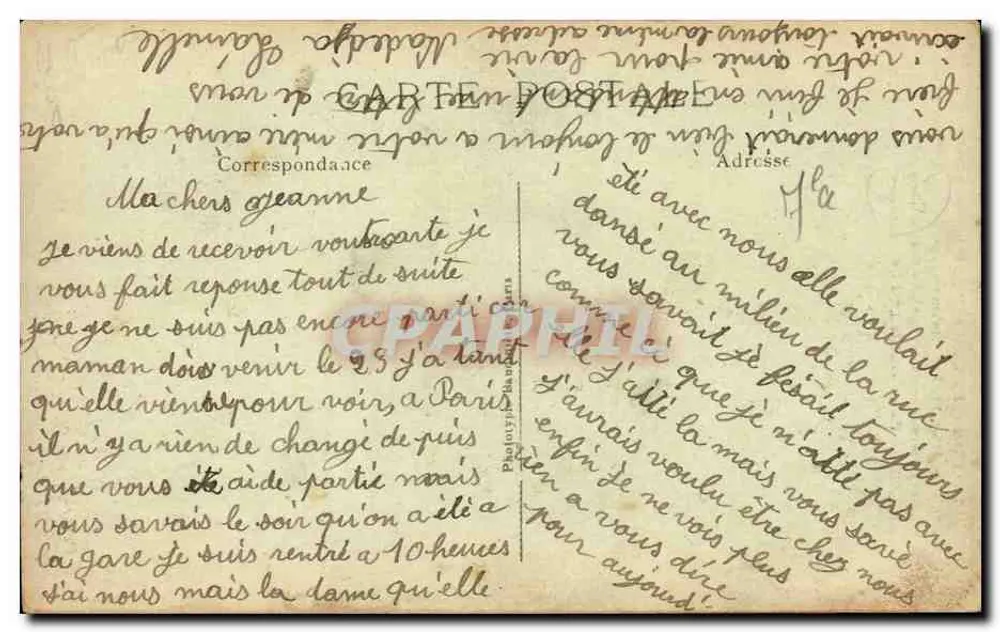 पेरिस — ला टूर ईफेल (1889), ऊँचाई 300 मीटर — एडिटर 'ला पेंसी', संख्या 7 - पीछे