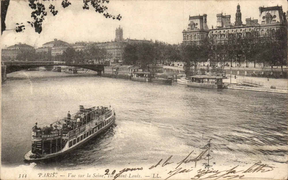 Paris — Ansicht der Seine, Île Saint-Louis — LL - Vorderseite