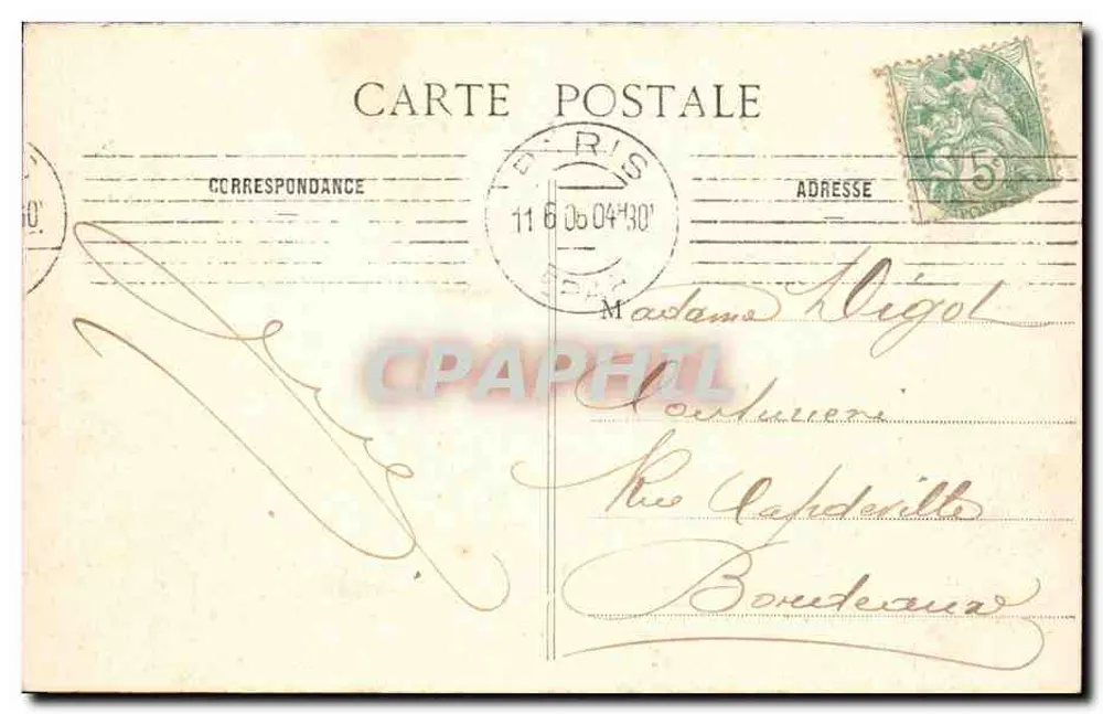 Paris — Praça da Concórdia — n° 6862 - Verso