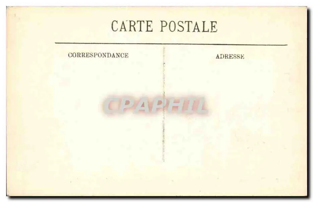 Überschwemmungen in Paris — Januar 1910 — Floß Quai de Billy — LL. - Rückseite
