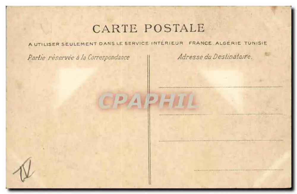 PARIS — Rathaus — Héliotypie E. Le Delay, Paris, Serie N°1 - Rückseite