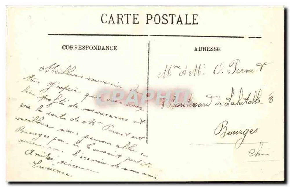 Paris — A Estação de Lyon — LL. — n° 177 - Verso