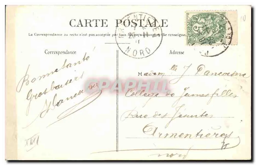 Paris — Bois de Boulogne — Der Große See — A. Riant, Verlag, Nr. 120 - Rückseite