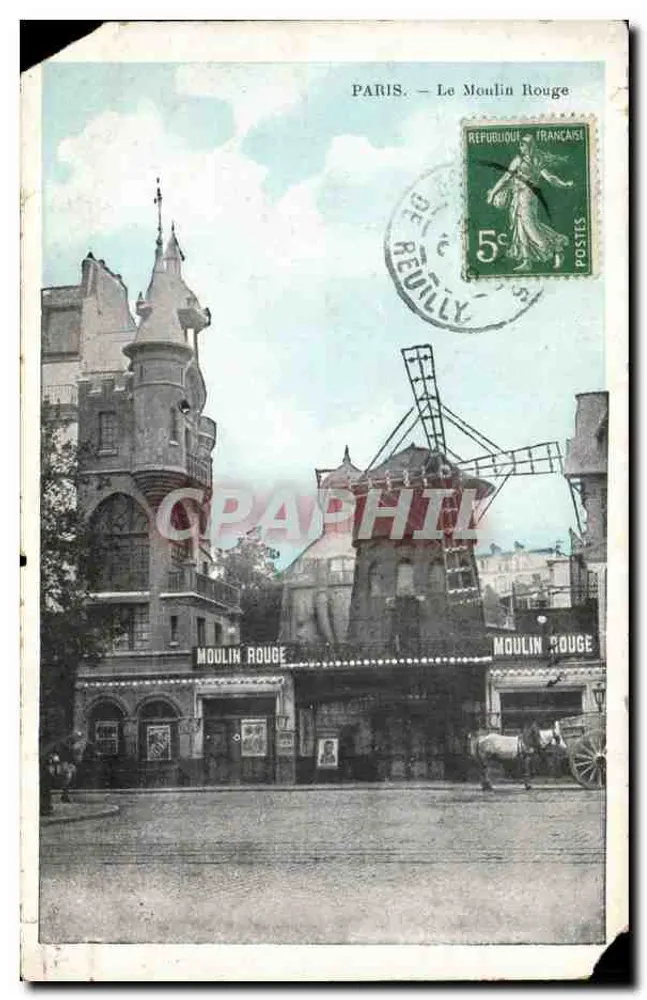 Paris — O Moulin Rouge — Editor J.C. Paris - Frente