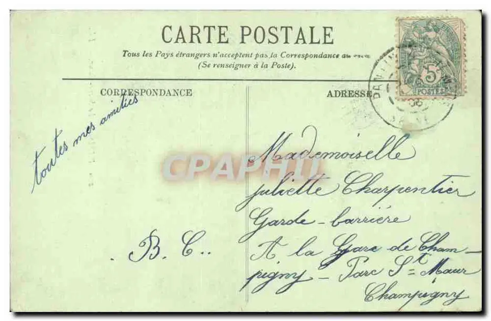 Paris — Der Sacré-Cœur — LL. Nr. 220 - Rückseite