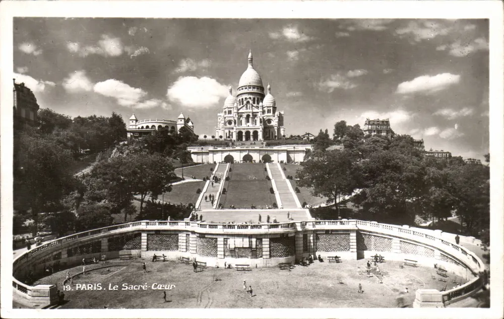 Paris. Der Sacré-Cœur — Panoramablick — Nr. 19 - Vorderseite