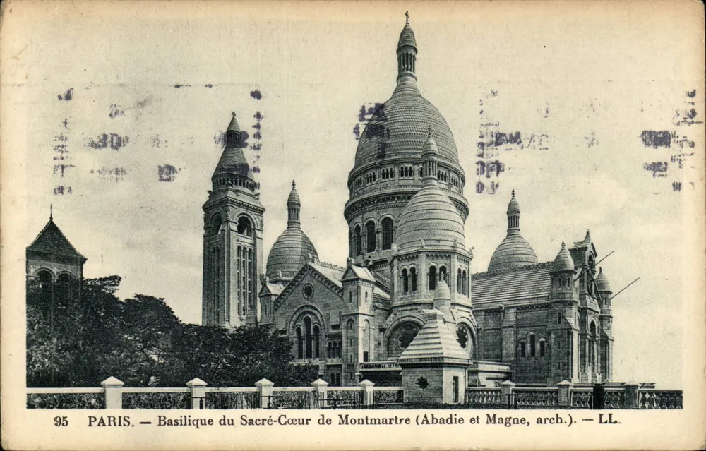 Paris — Basílica do Sagrado Coração de Montmartre — Abadie e Magne, arq. — LL. - Frente