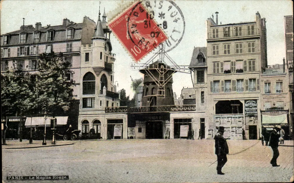 Paris - O Moulin Rouge — editor MARBRIE & Cie, n° XVIII - Frente