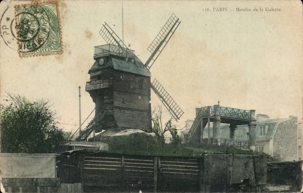 Paris — Moulin de la Galette — editor XVIII, n° 136 - Frente