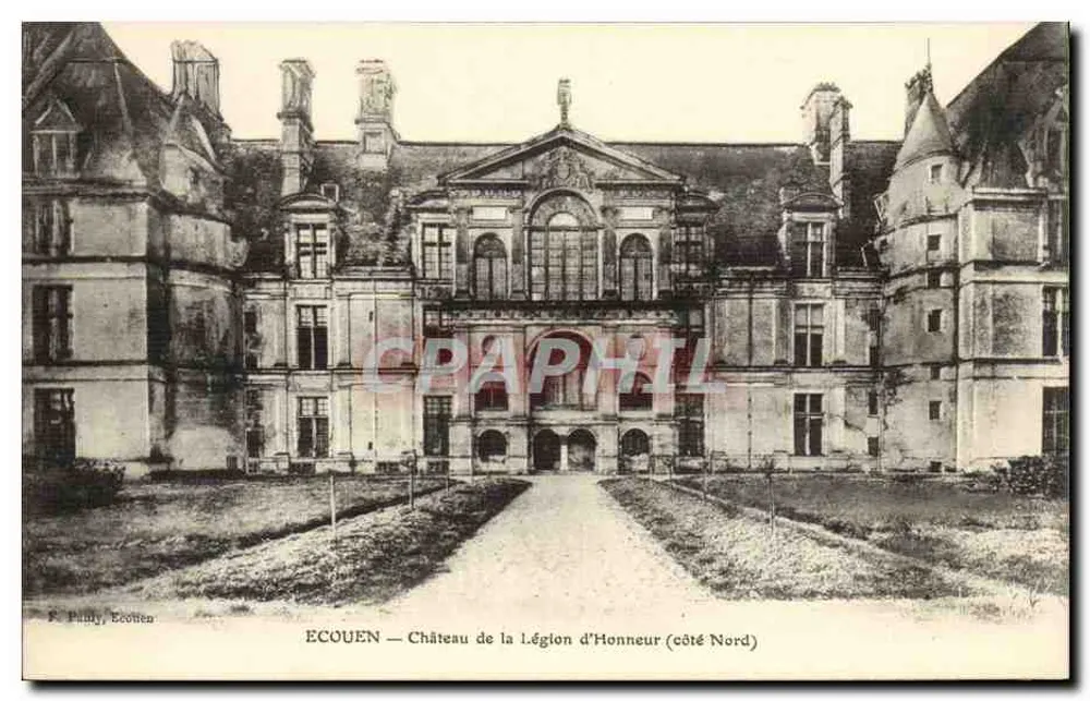 Ecouen — Castello della Legion d'Honneur (lato Nord) - Recto