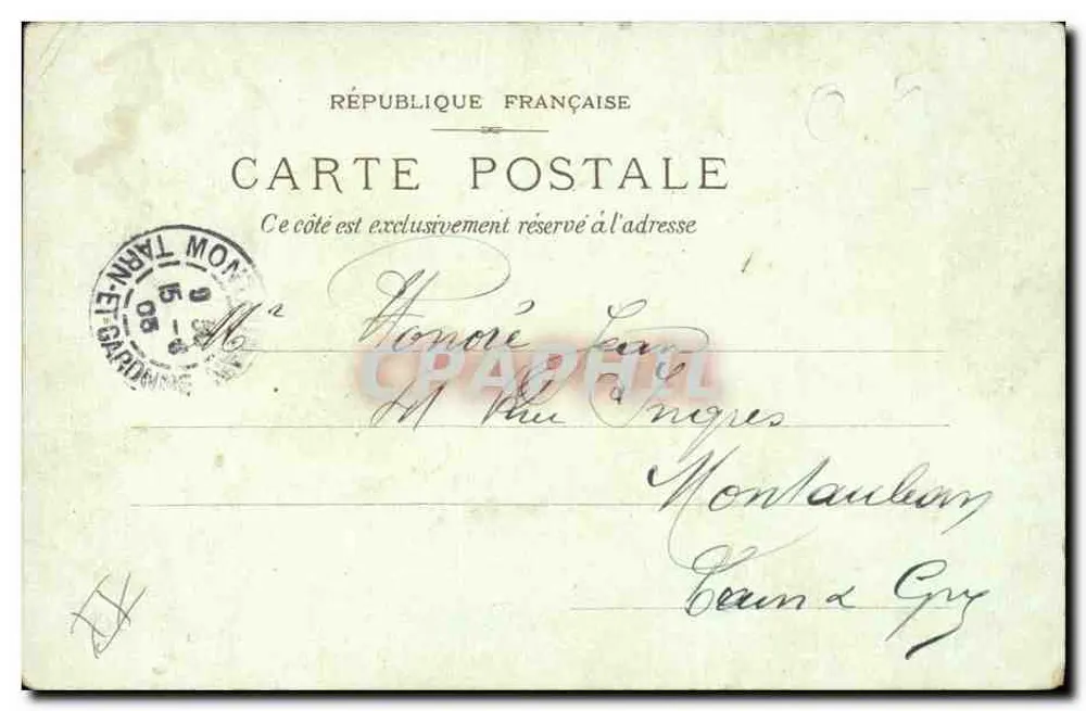 Paris, 20. O monumento de Gambetta — editor Paris, 20 - Verso