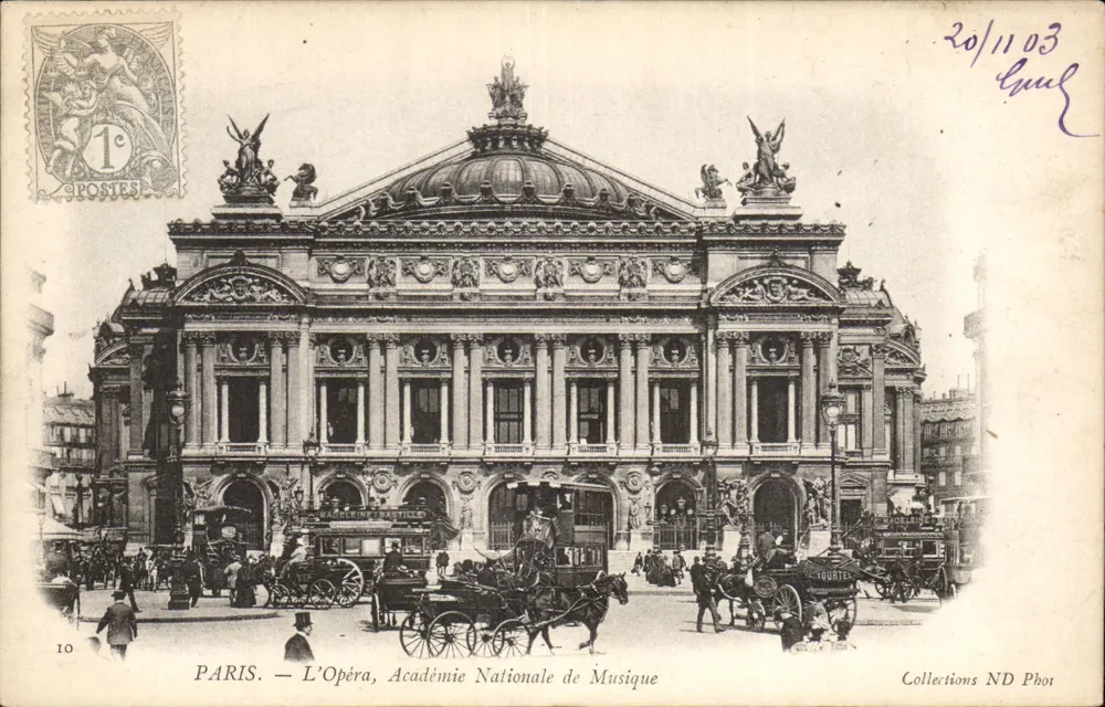 PARIS — Das Opernhaus, Nationale Akademie der Musik — Collections ND Phot - Vorderseite