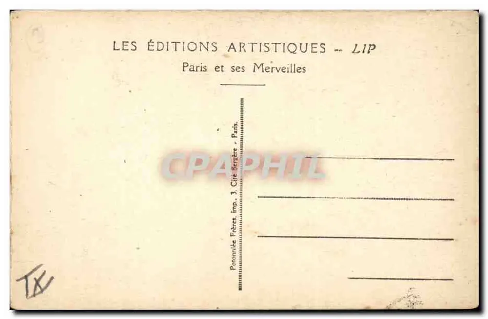 Paris, A Praça da Ópera — The Opera Square — Éditions Artistiques LIP - Verso