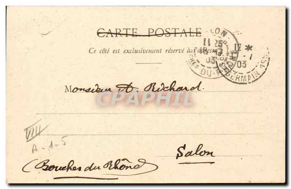 Paris - Champs-Élysées - Restaurante Paillard — D. Michel, n°186 - Verso