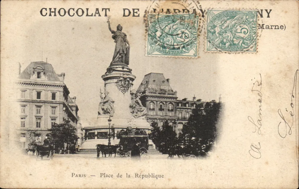 Paris — Place de la République — Chocolat de l'Arraday - Vorderseite
