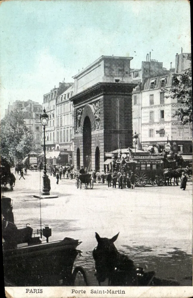 Paris — Porta Saint-Martin — editor desconhecido, número de série não visível - Frente