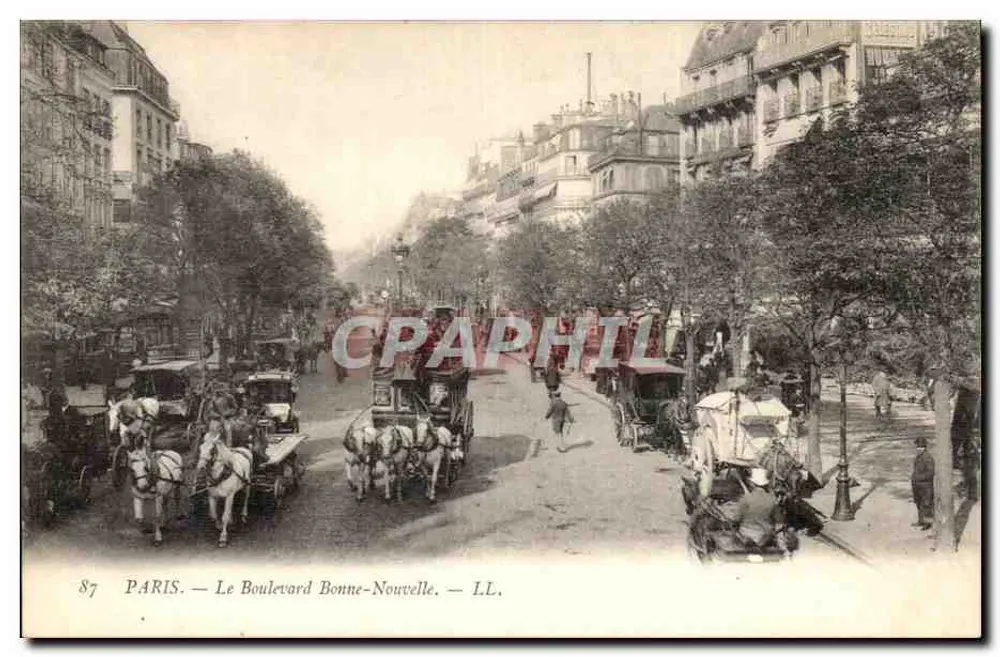 Paris — Der Boulevard Bonne-Nouvelle — L.L. - Vorderseite