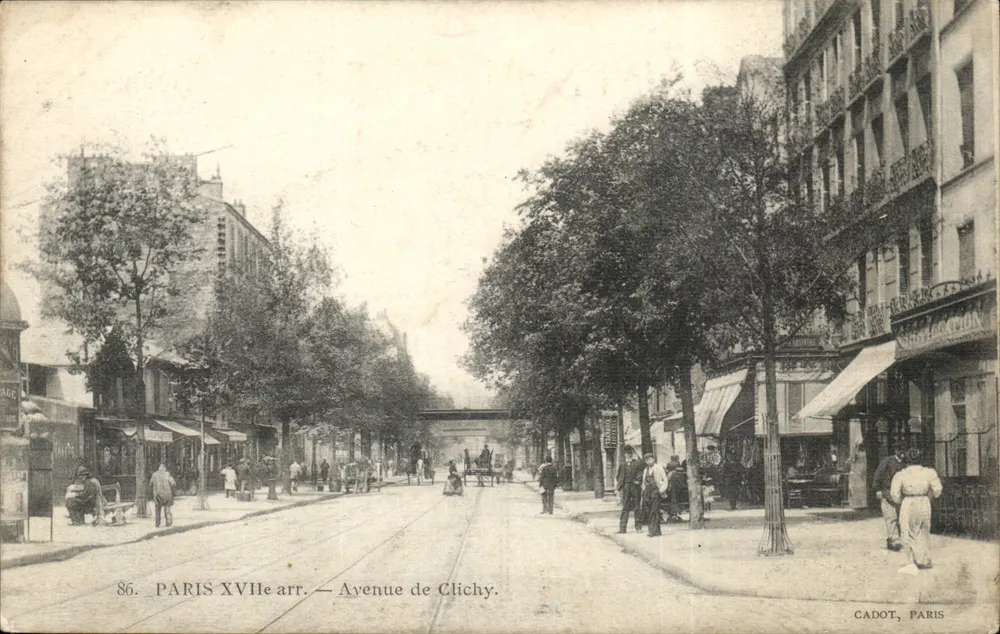 Paryż, XVIIe arrondissement — Avenue de Clichy — Cadot, Paryż - Awers