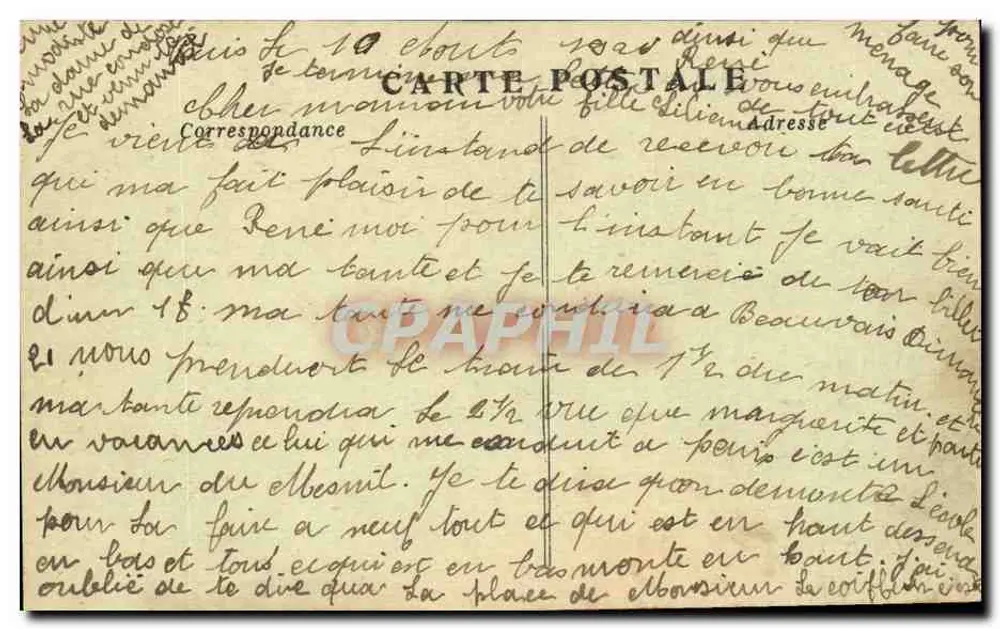 Paris — Place Vendôme — A Coluna Vendôme erguida em homenagem à Grande Armée por Napoleão I — J. M. T. Paris - Verso
