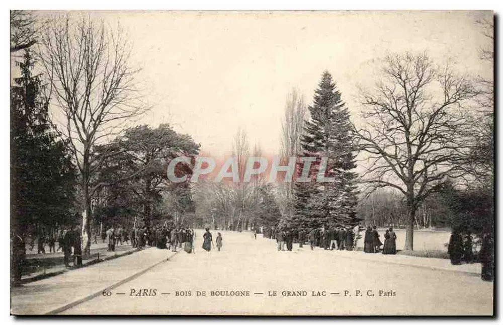 Paris — Bois de Boulogne — Le Grand Lac — P. P. C. Paris - Vorderseite