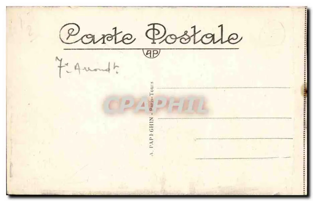 Paris — Das Grab von Napoleon I. in den Invaliden — A.P. n°277 - Rückseite