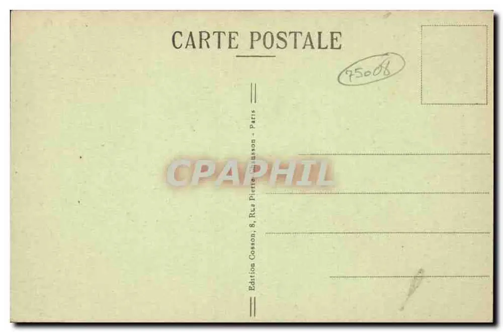 Paris — Grab des Unbekannten Soldaten unter dem Triumphbogen der Étoile — C. M. - Rückseite
