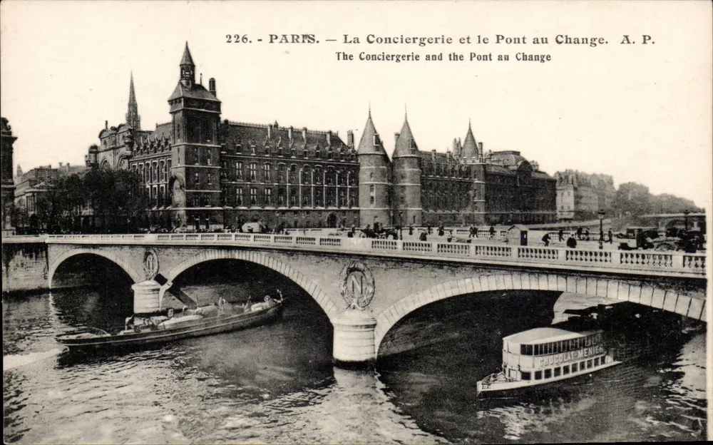 Paris — Die Conciergerie und der Pont au Change — A.P. n°226 - Vorderseite